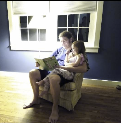 Emmie teaching me to read